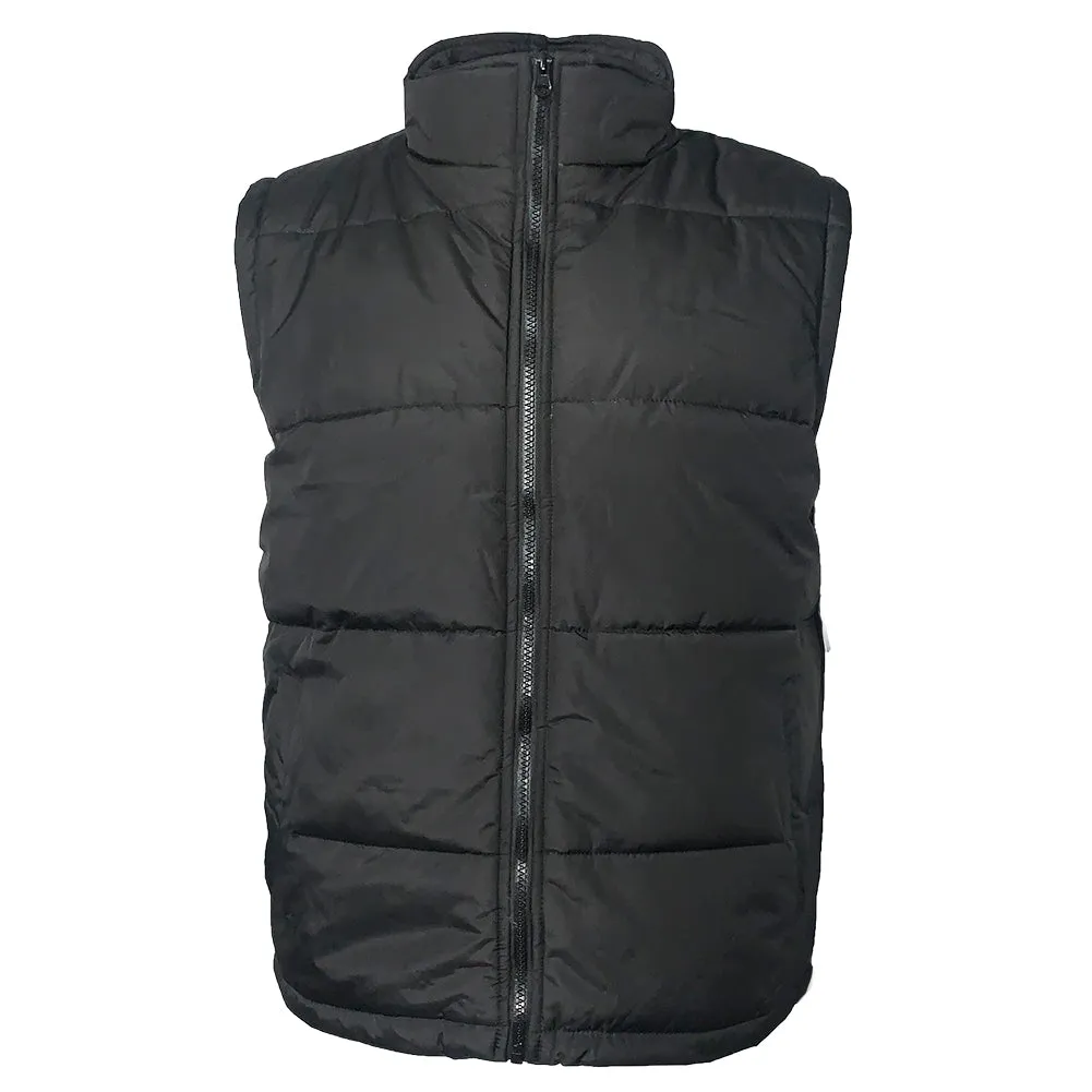 Mens Zip Vest Jacket Warm Lining Water Resistant Fall Sleeveless Coat HK94037M