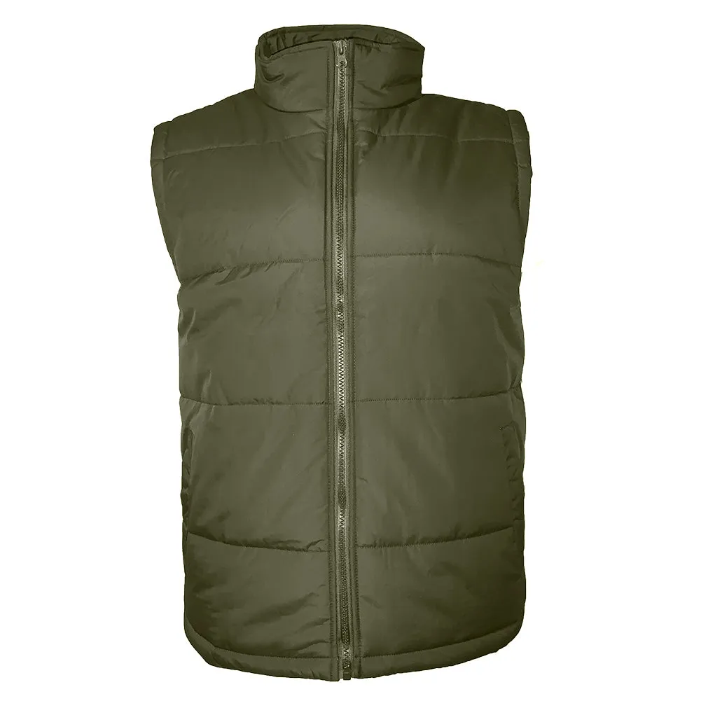 Mens Zip Vest Jacket Warm Lining Water Resistant Fall Sleeveless Coat HK94037M