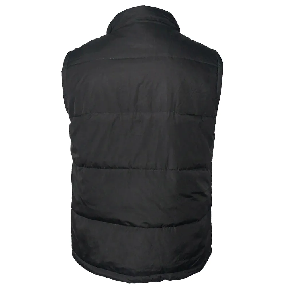 Mens Zip Vest Jacket Warm Lining Water Resistant Fall Sleeveless Coat HK94037M