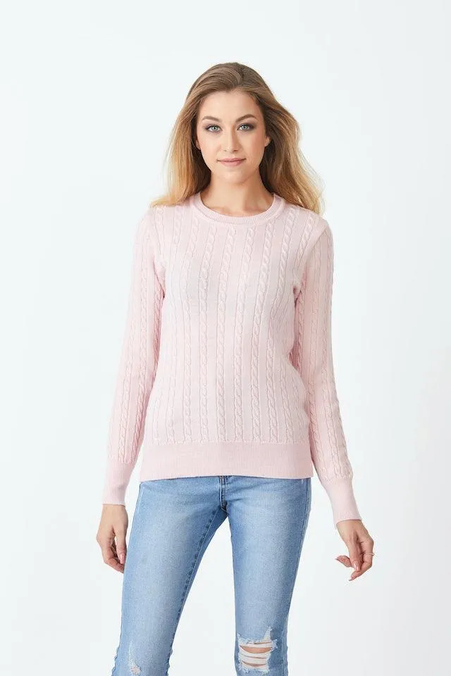 Merino Classic Cable Crew