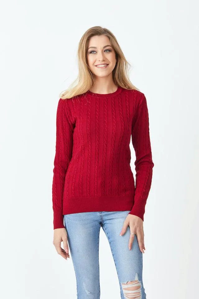 Merino Classic Cable Crew