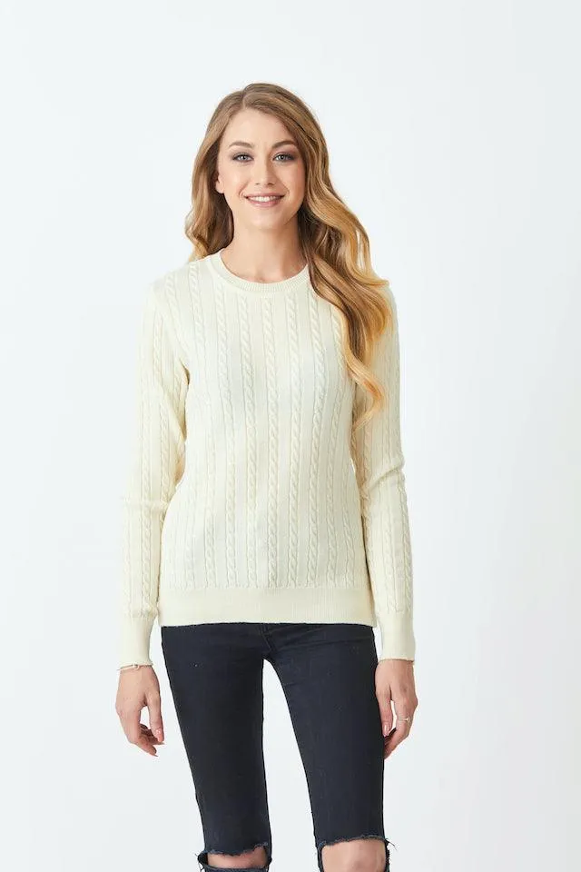 Merino Classic Cable Crew