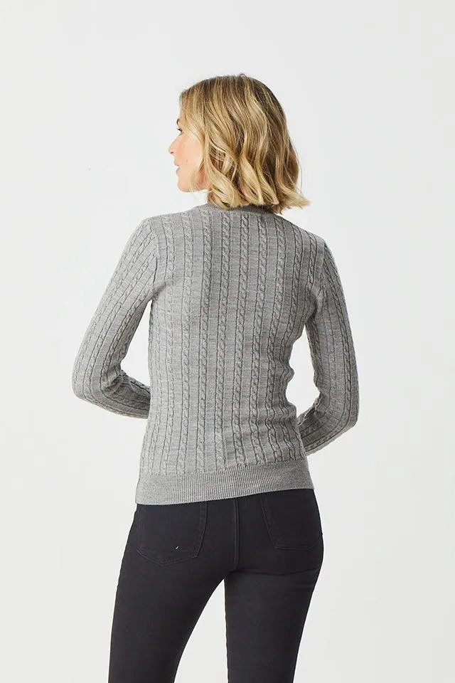 Merino Classic Cable Crew