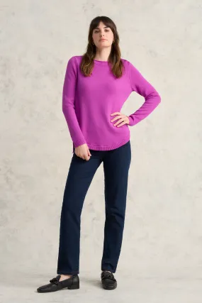 Merino Crew Neck Jumper - Fuchsia