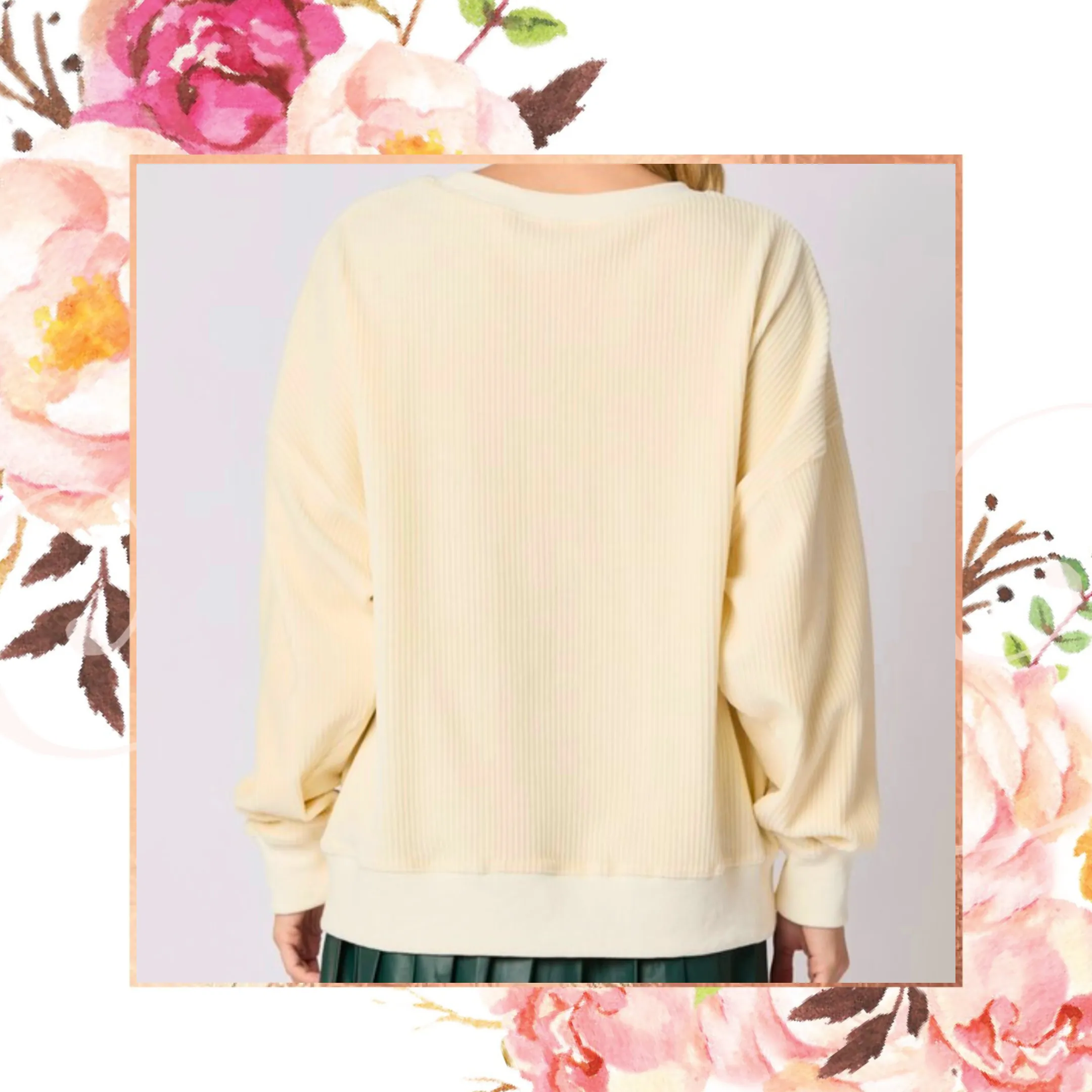 Merry Little Thing Embroidered Rib Pullover
