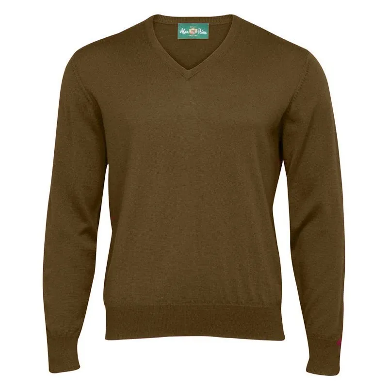 Millbreck V Neck Jumper - Chestnut