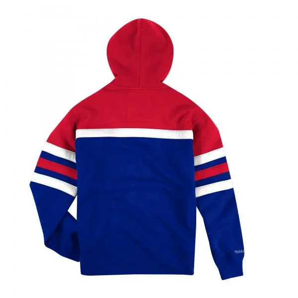 MITCHELL & NESS - Men - Philadelphia 76ers Head Coach Hoodie - Red/Royal
