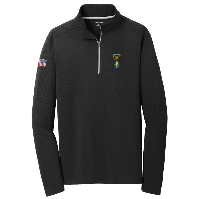Moisture Wicking Special Forces Ranger Airborne Tab 1/4 Zip