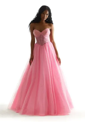 Morilee Strapless Basque Waist Ballgown 49071