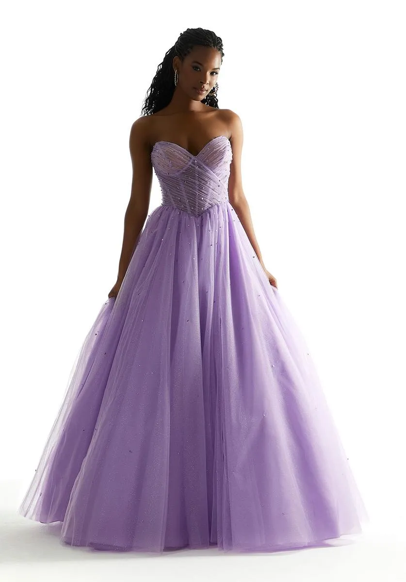 Morilee Strapless Basque Waist Ballgown 49071