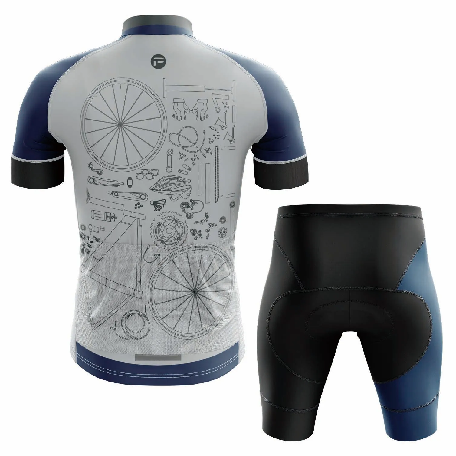 My Bicycles BluePrint | Men's Short Sleeve Cycling Set