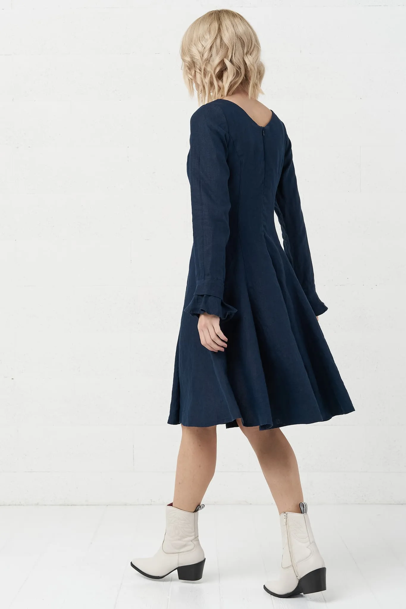 Natural linen dress Justina
