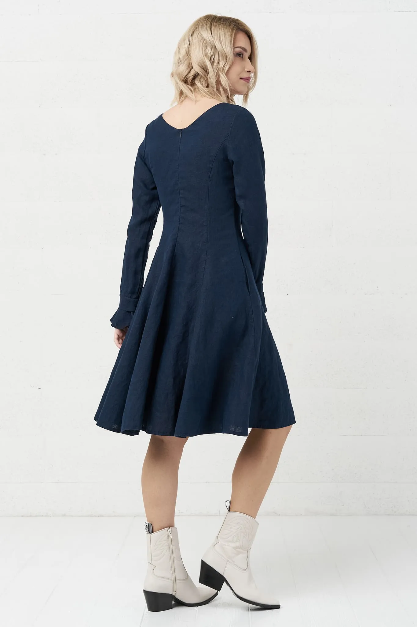 Natural linen dress Justina
