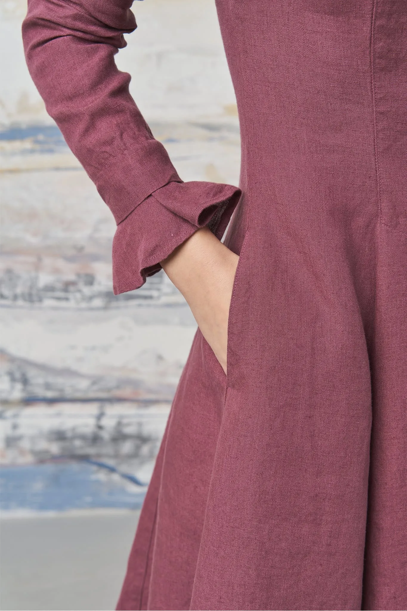 Natural linen dress Justina