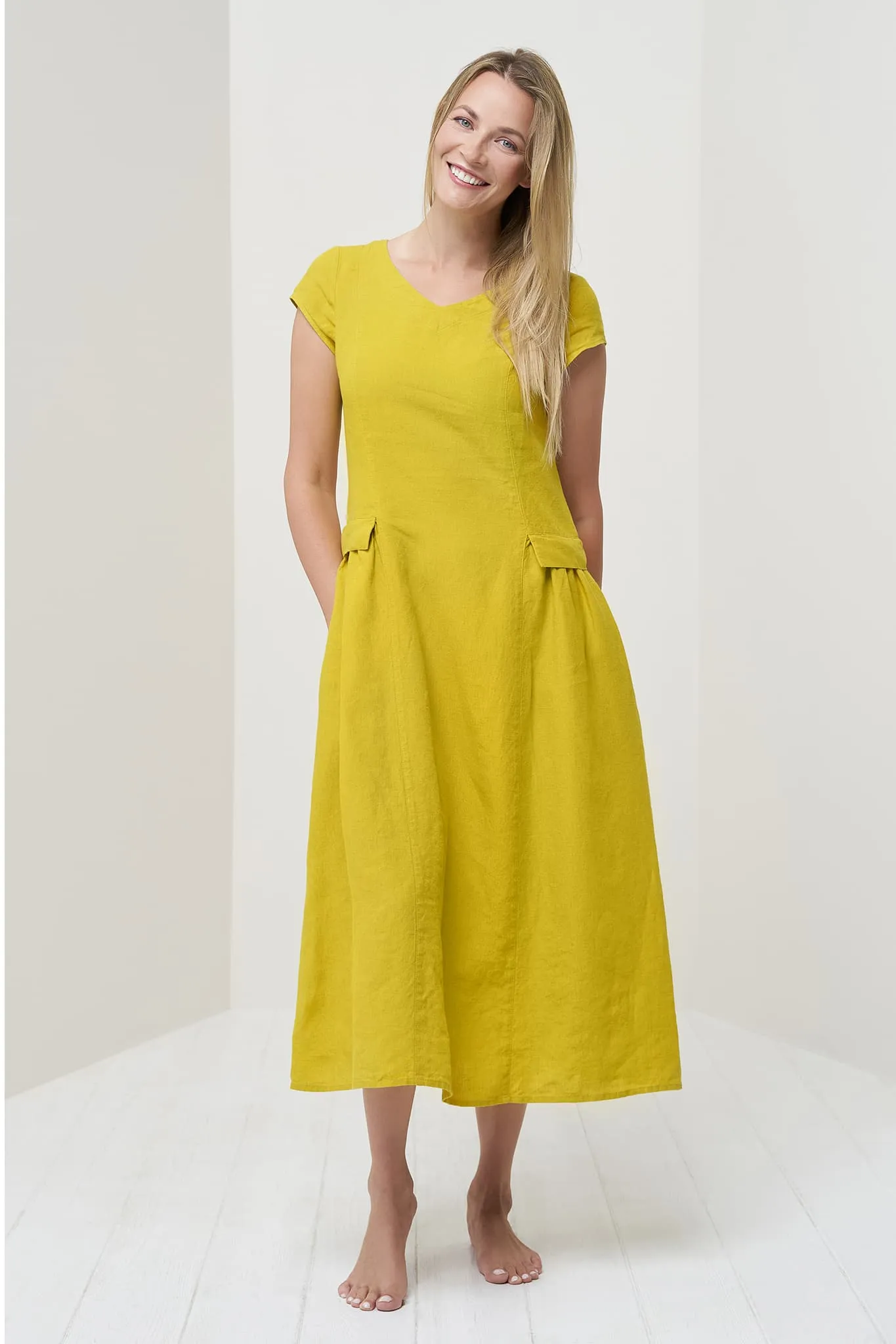 Natural summer linen dress Jura