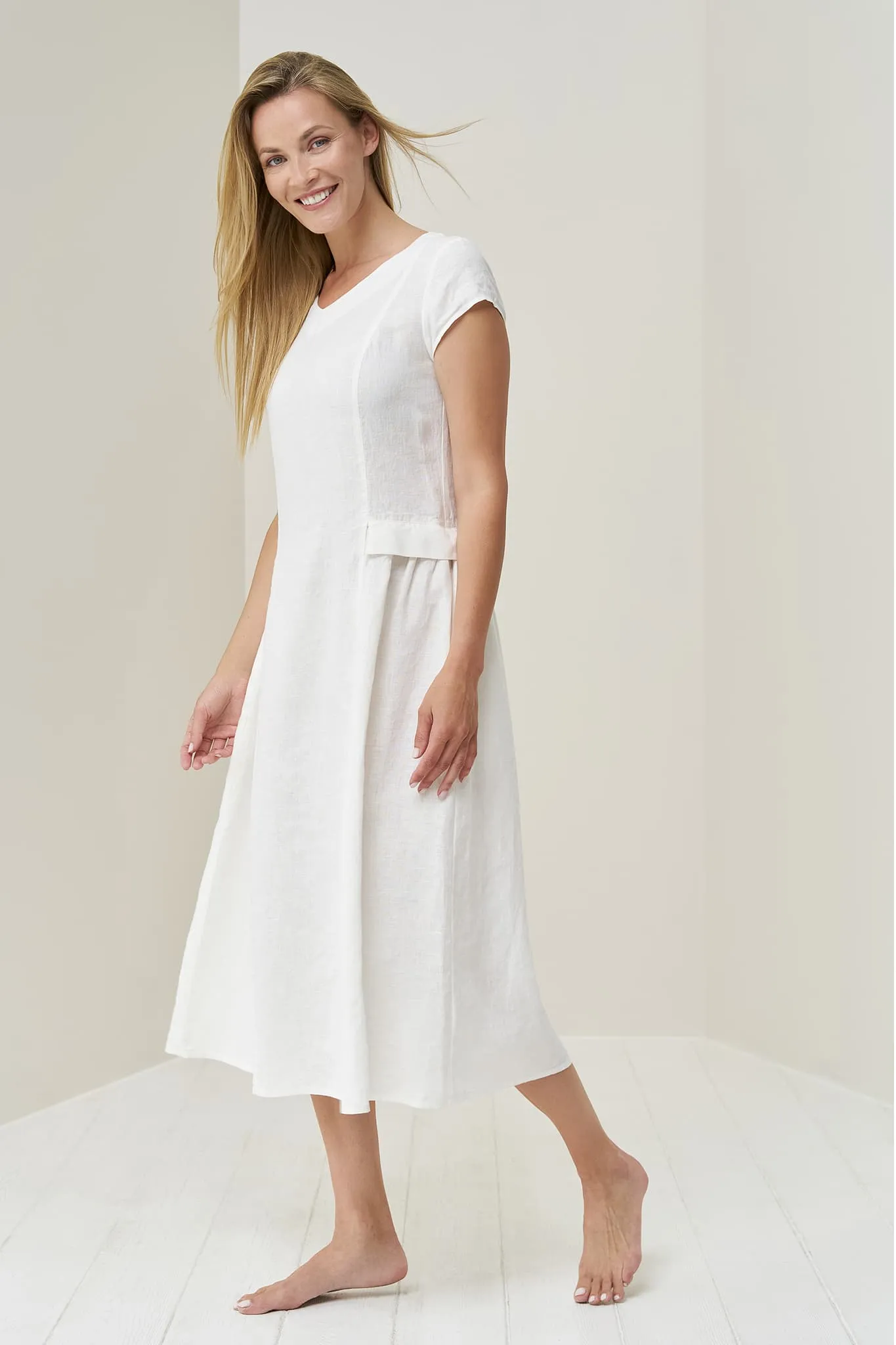 Natural summer linen dress Jura