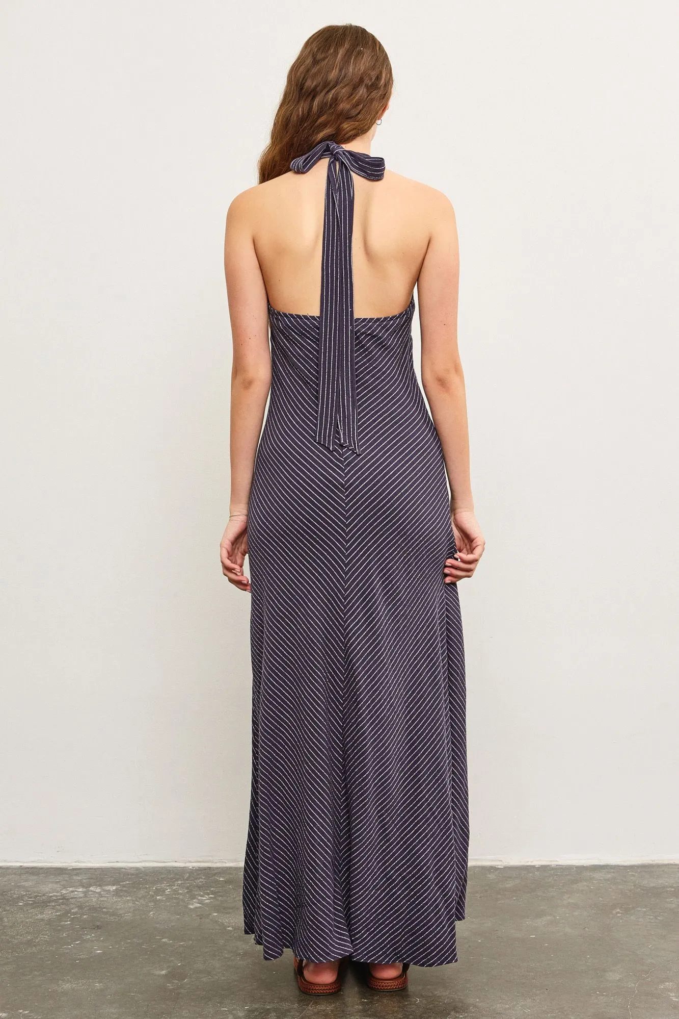 Nellie Linen Halter Maxi Dress
