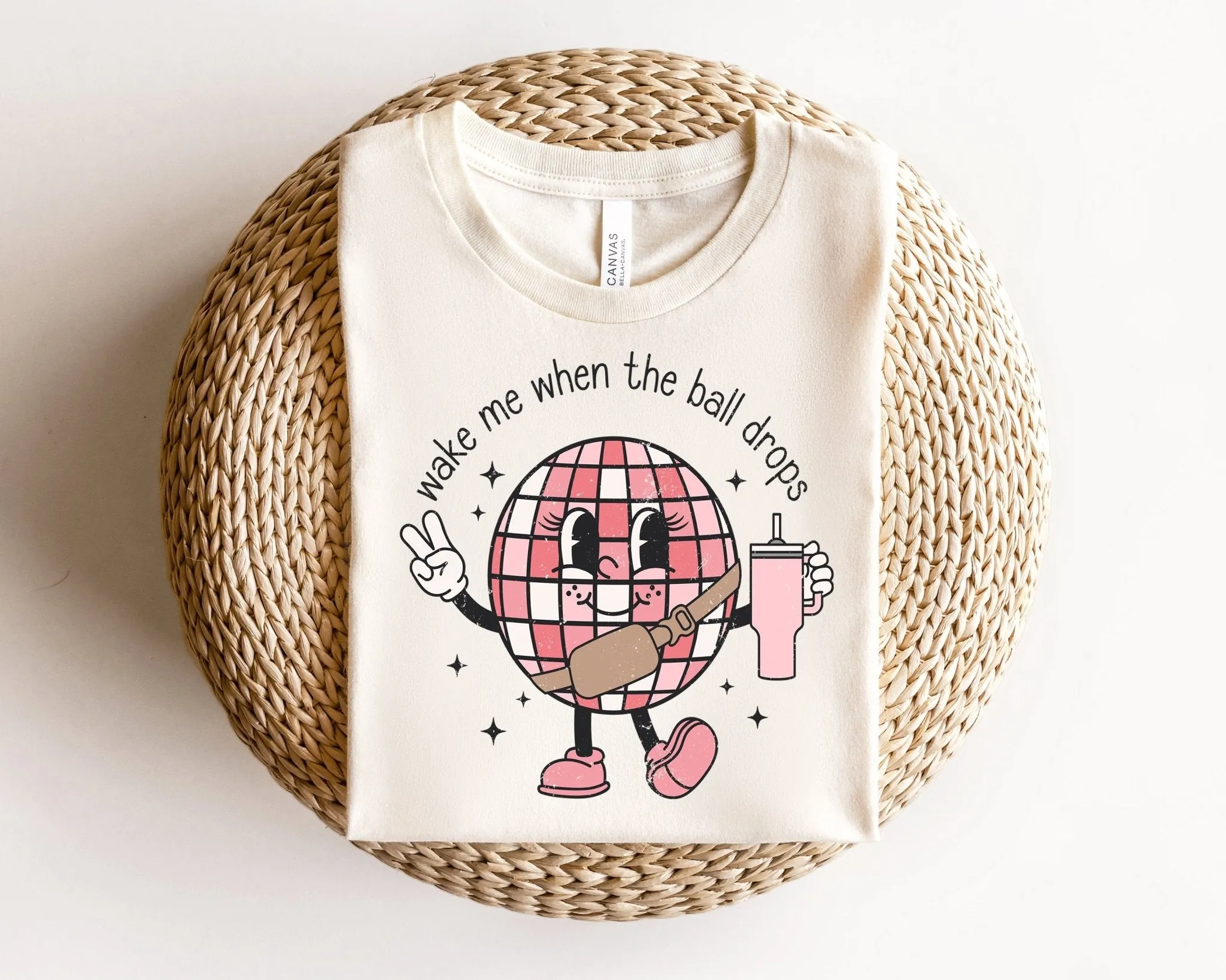 New Years 2024 Wake Me When the Ball Drops Stanley Tumbler NYE  Holiday Sweater