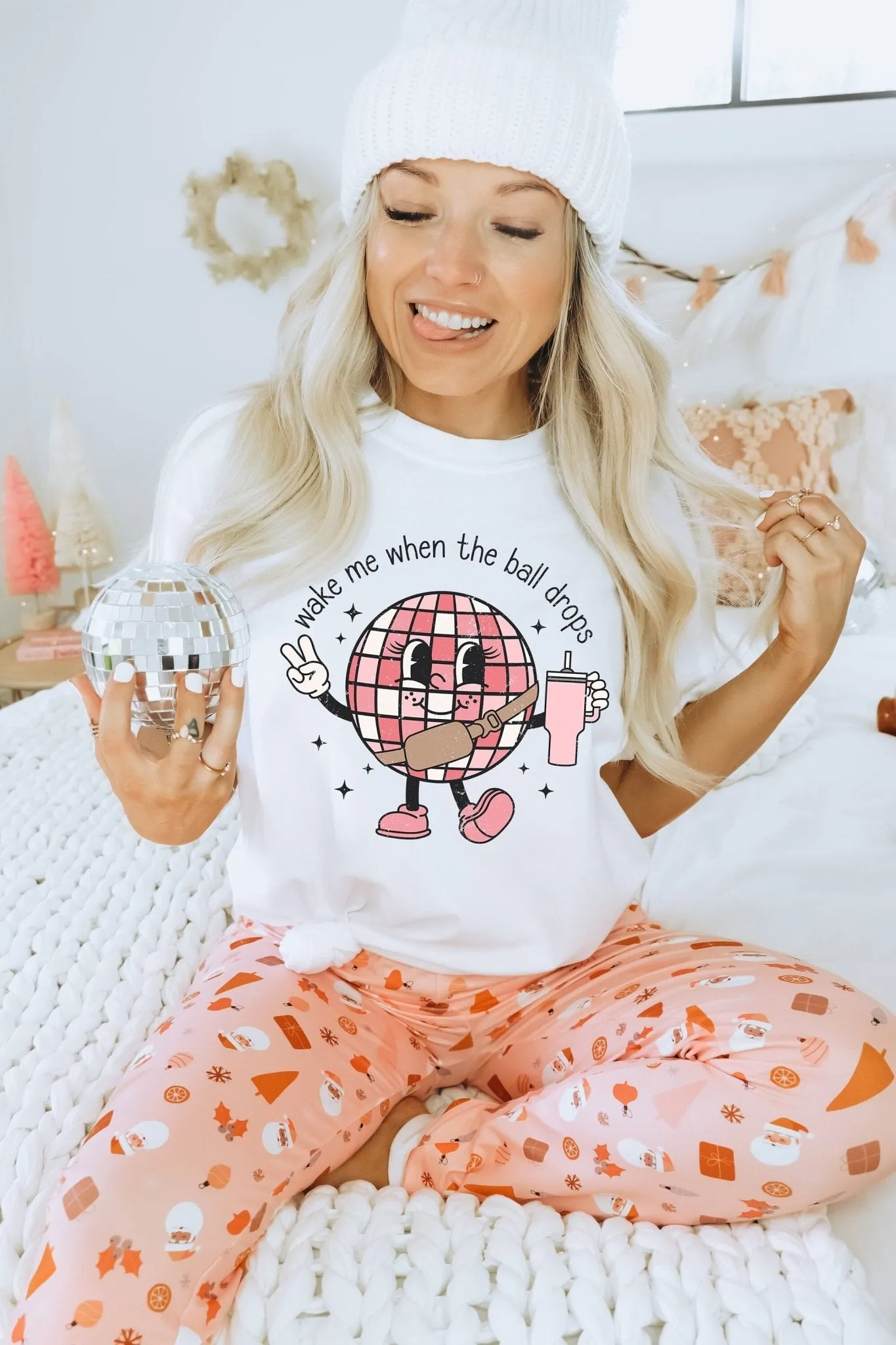 New Years 2024 Wake Me When the Ball Drops Stanley Tumbler NYE  Holiday Sweater