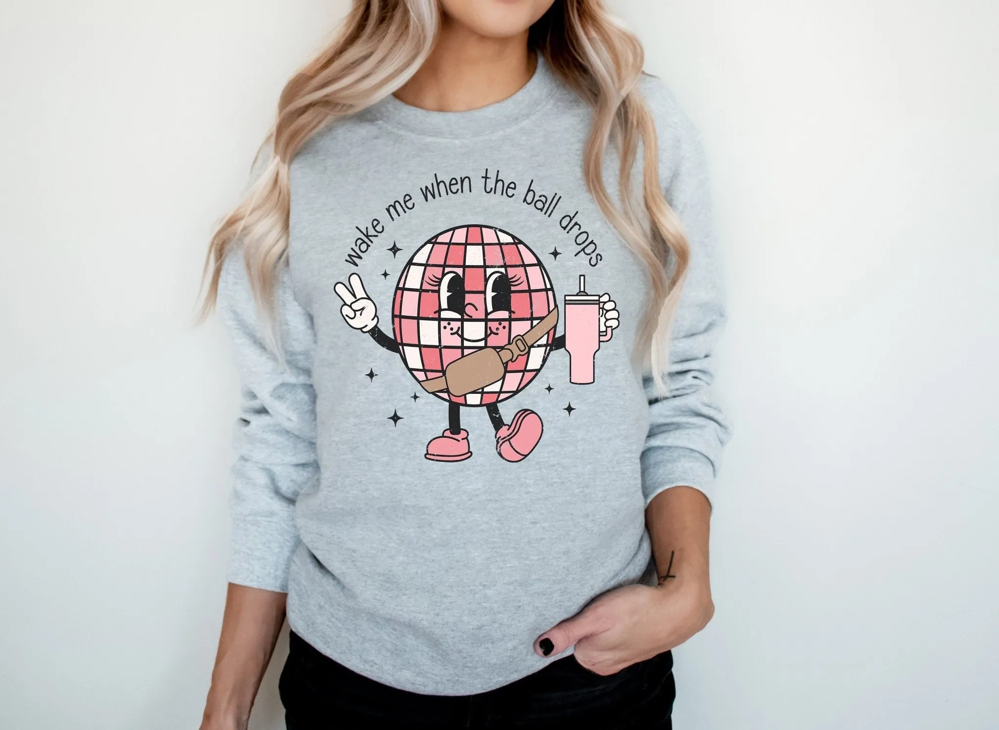 New Years 2024 Wake Me When the Ball Drops Stanley Tumbler NYE  Holiday Sweater