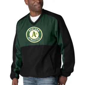 OAKLAND ATHLETICS MENS HIGH HEAT PULLOVER JACKET