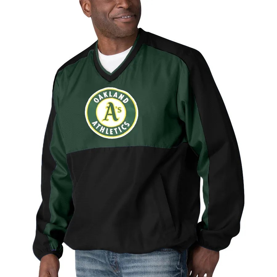 OAKLAND ATHLETICS MENS HIGH HEAT PULLOVER JACKET