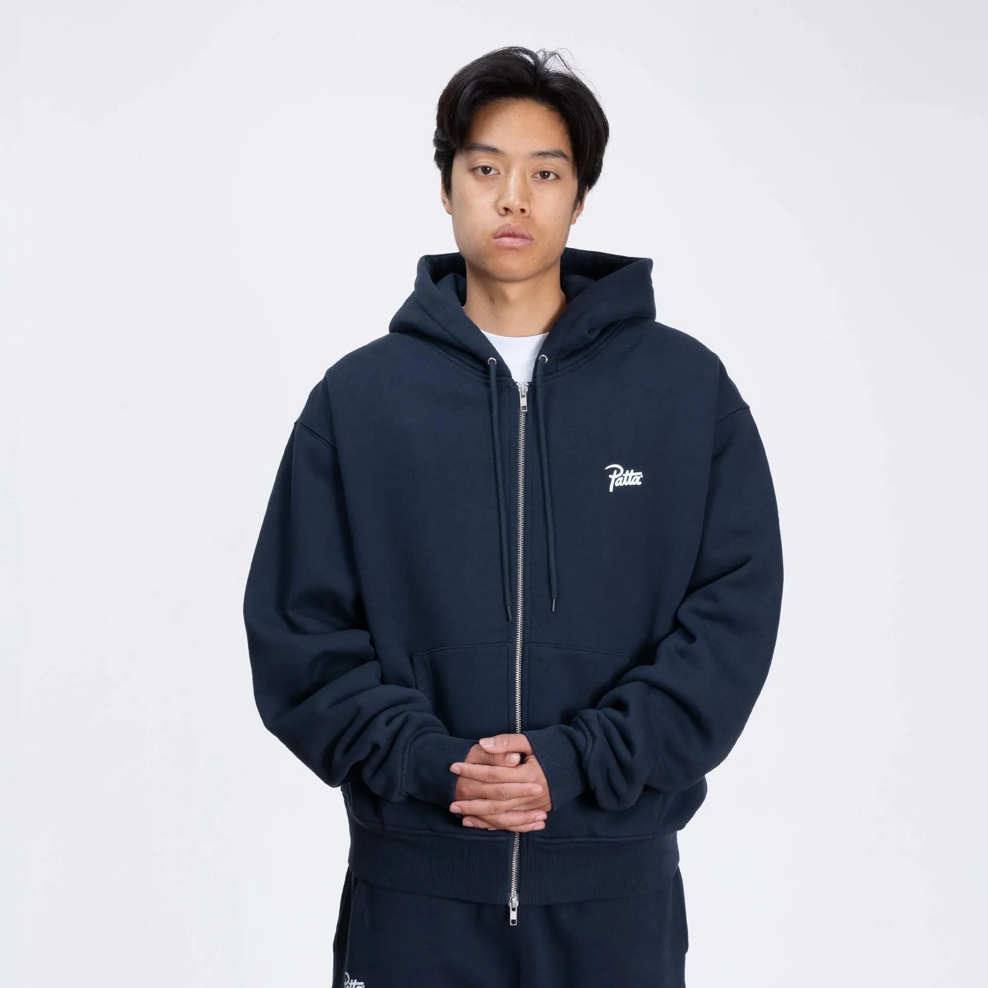 Patta Mens Classic Zip-Up Hoodie
