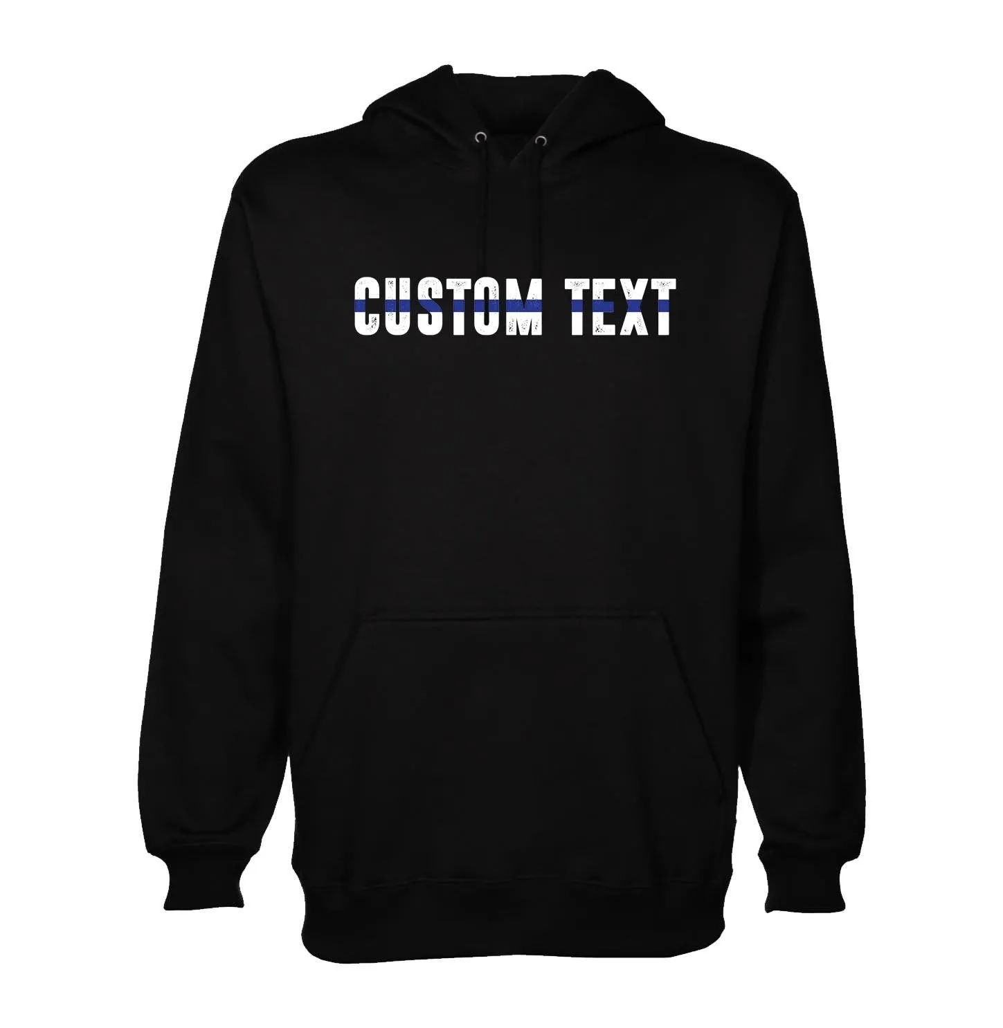 Personalized Retired Police Officer American Flag Hoodie | Thin Blue Line Retirement USA Flag Hoodie | Custom Hoodie | Unisex Hoodie