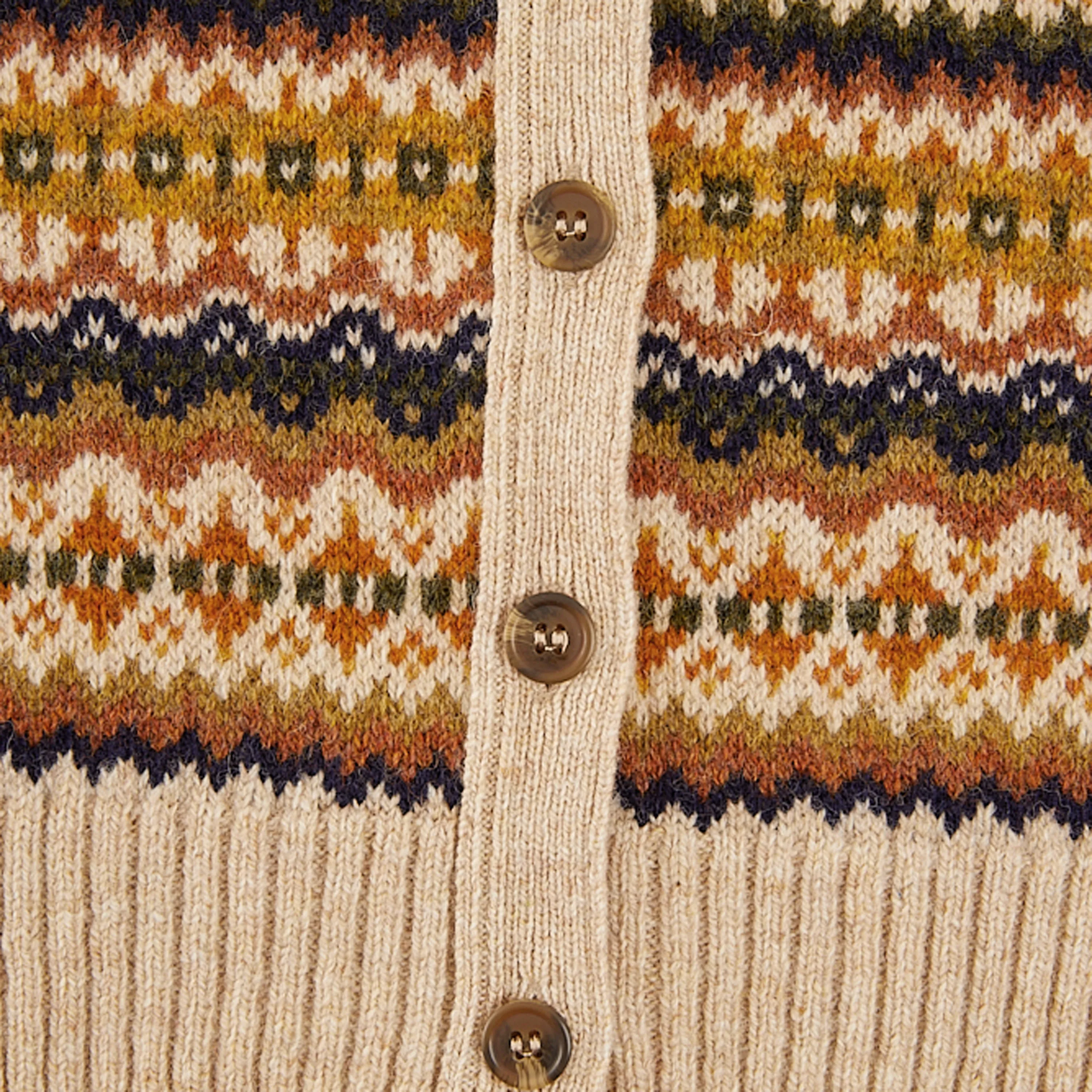 PLAIN GOODS FAIRISLE CARDIGAN VEST