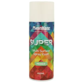 PlastiKote Super Spray Primer White - 400ml