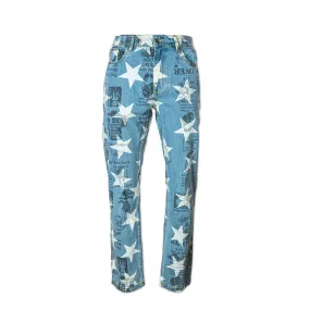 PLEASURES Poppy Denim Pants Blue SIZE 30