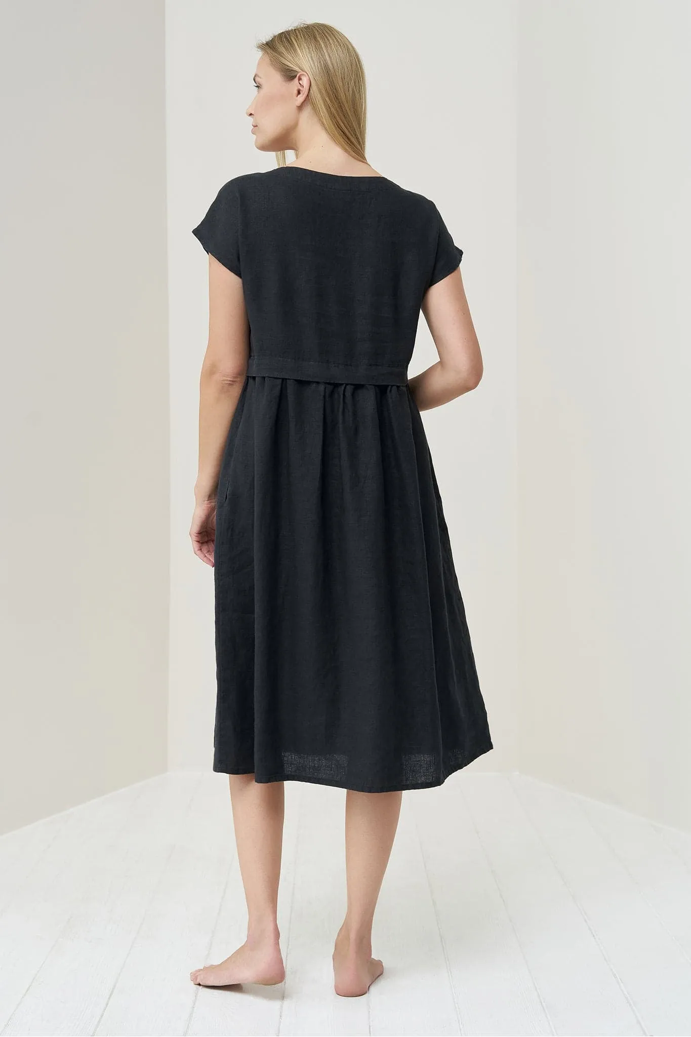 Printed linen dress Molly