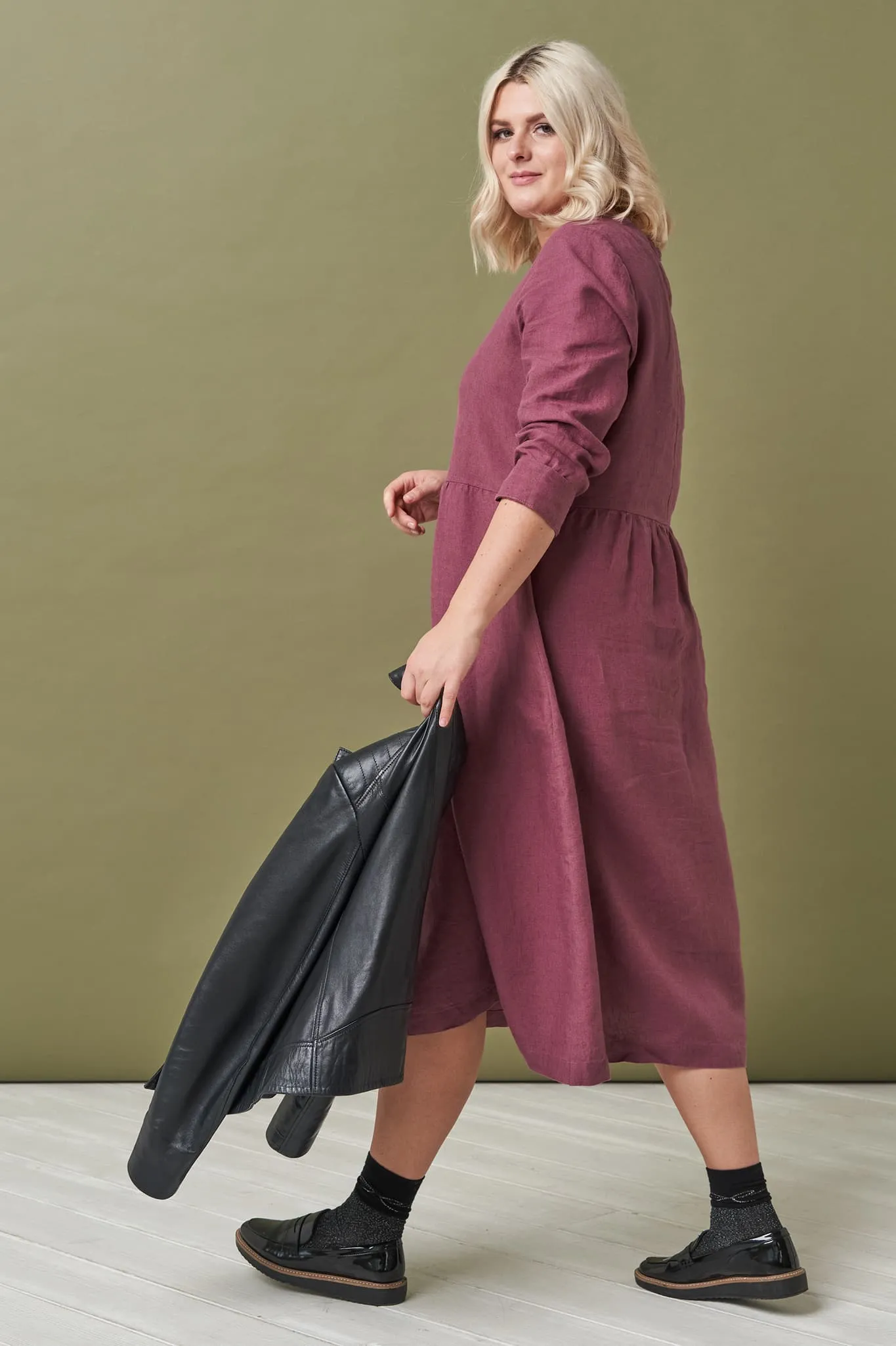 Pure linen dress Madeira