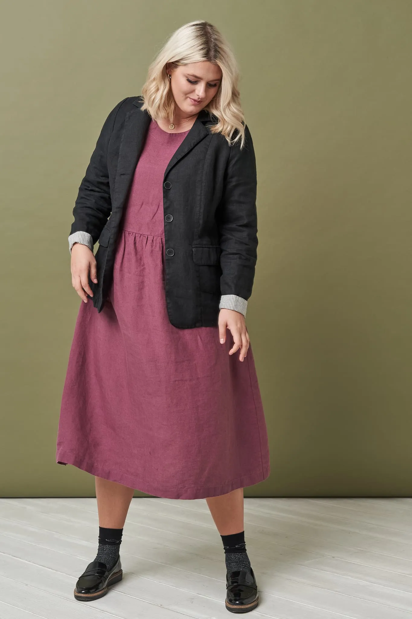 Pure linen dress Madeira