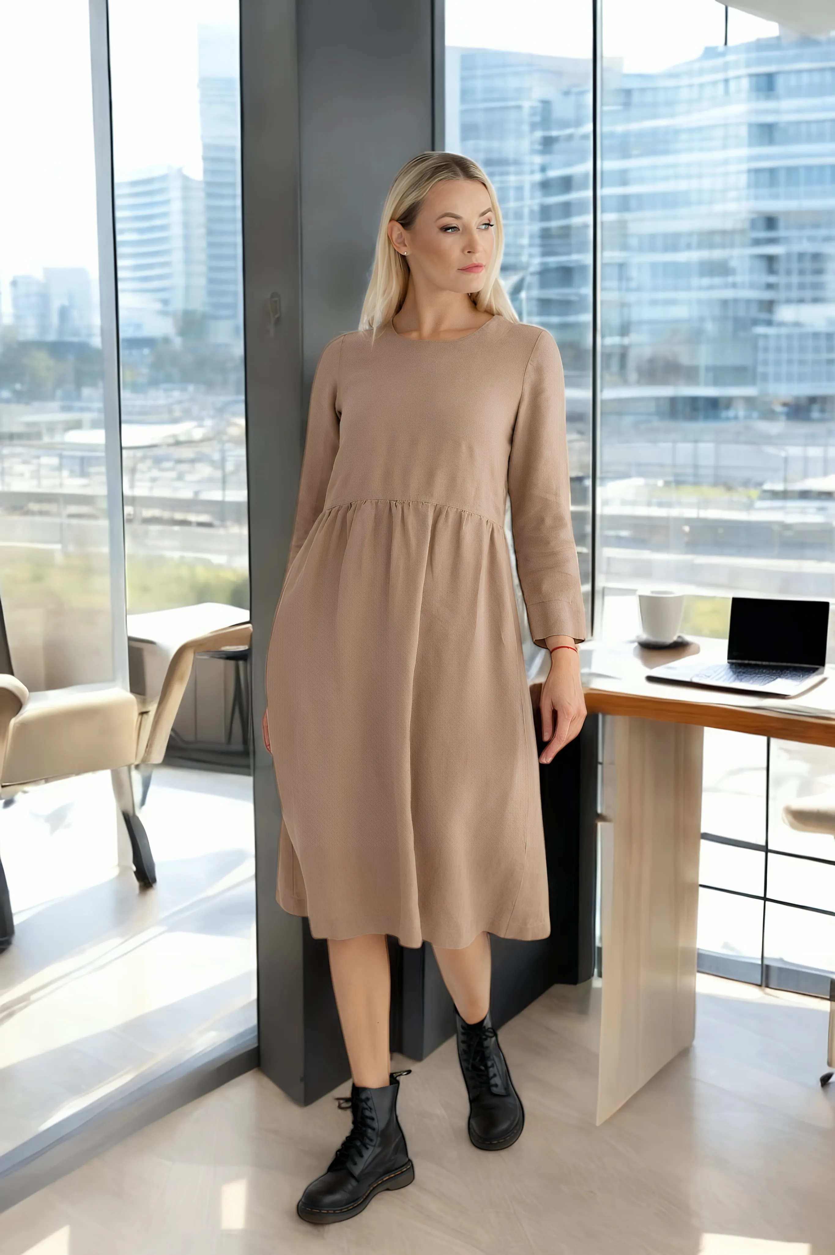 Pure linen dress Madeira