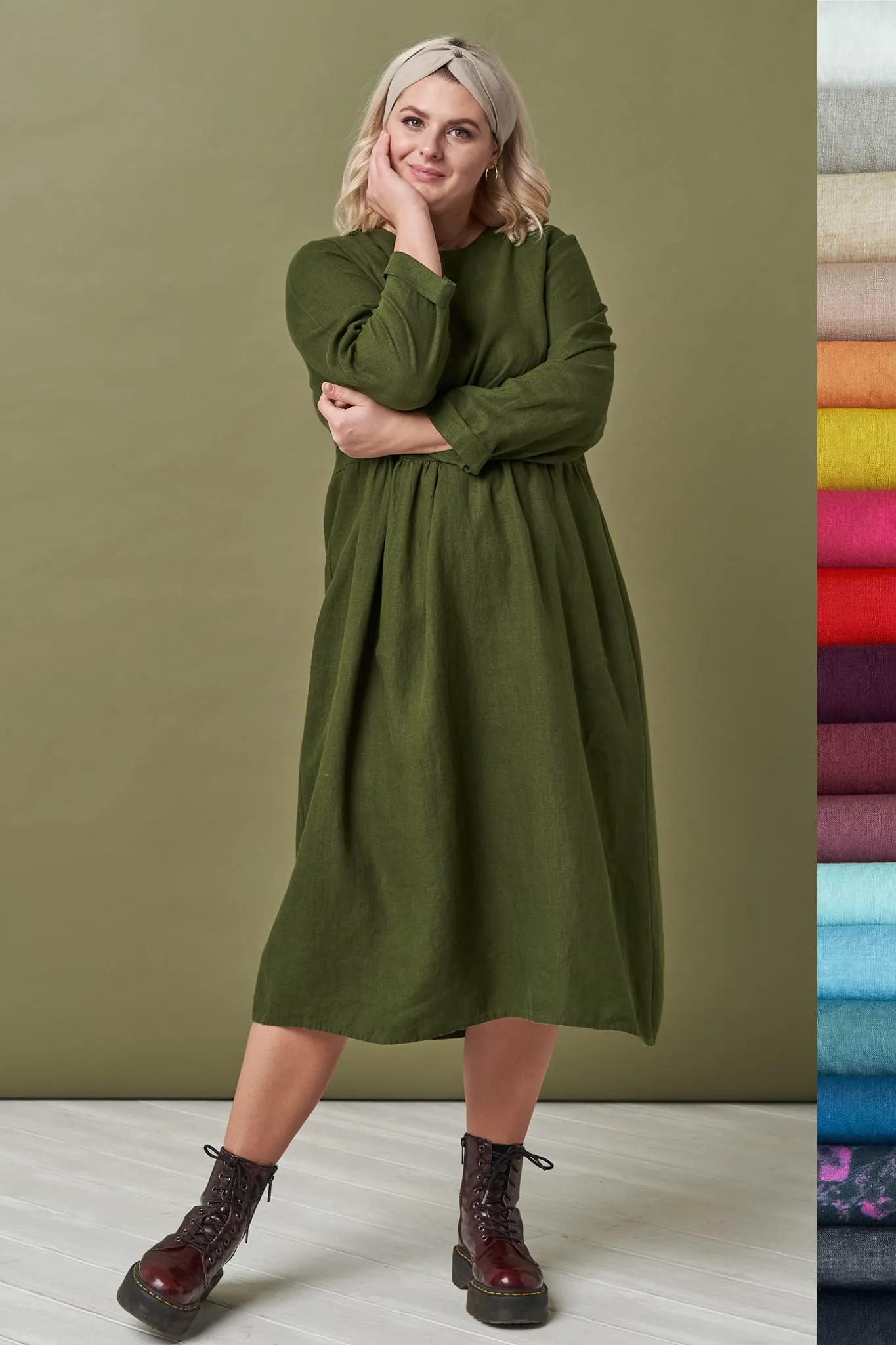 Pure linen dress Madeira