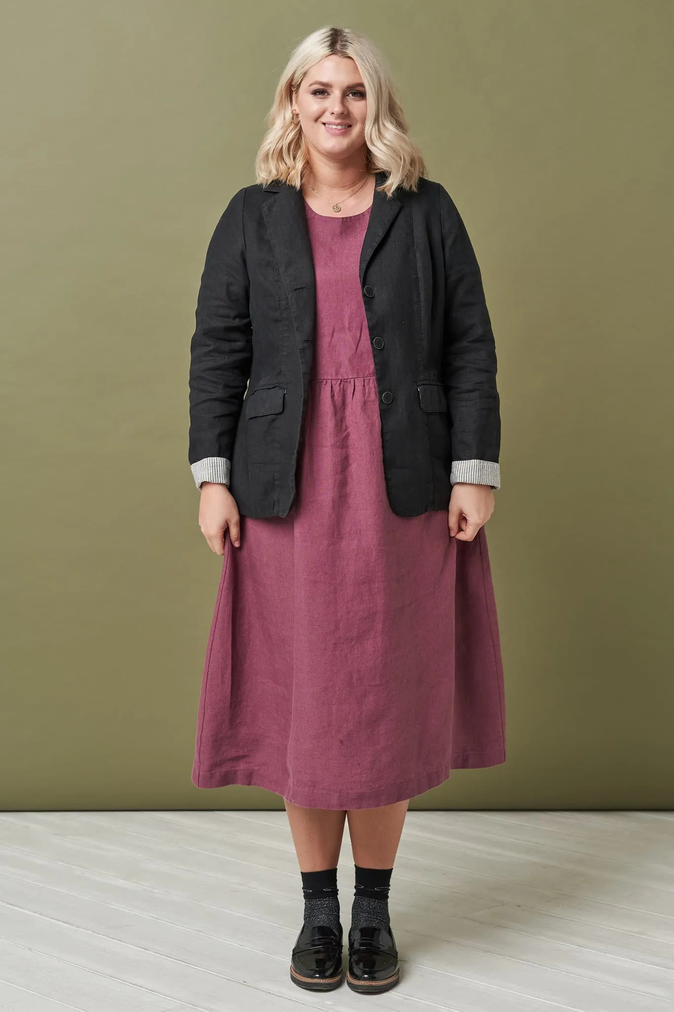Pure linen dress Madeira