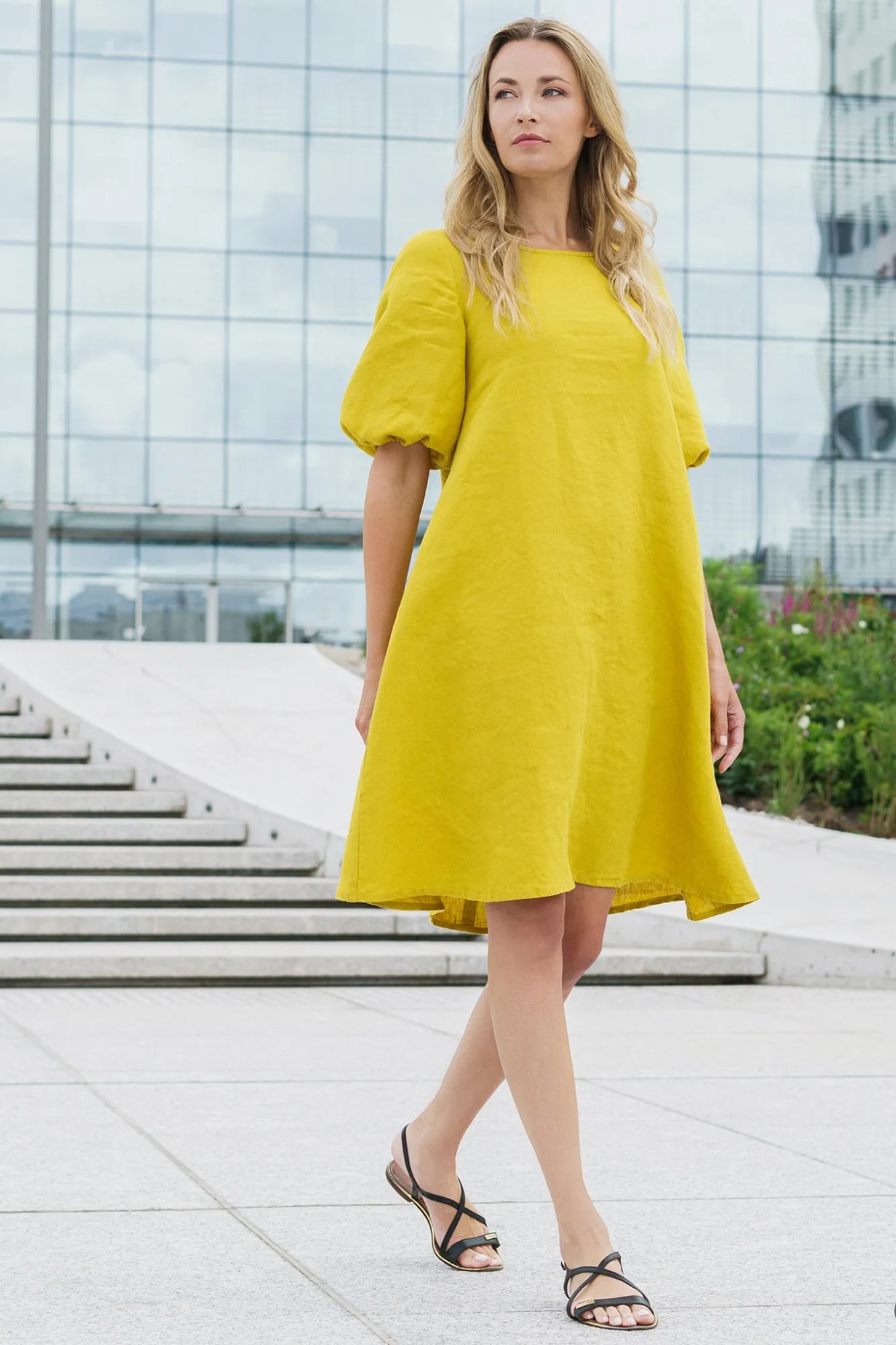 Pure linen dress Madre
