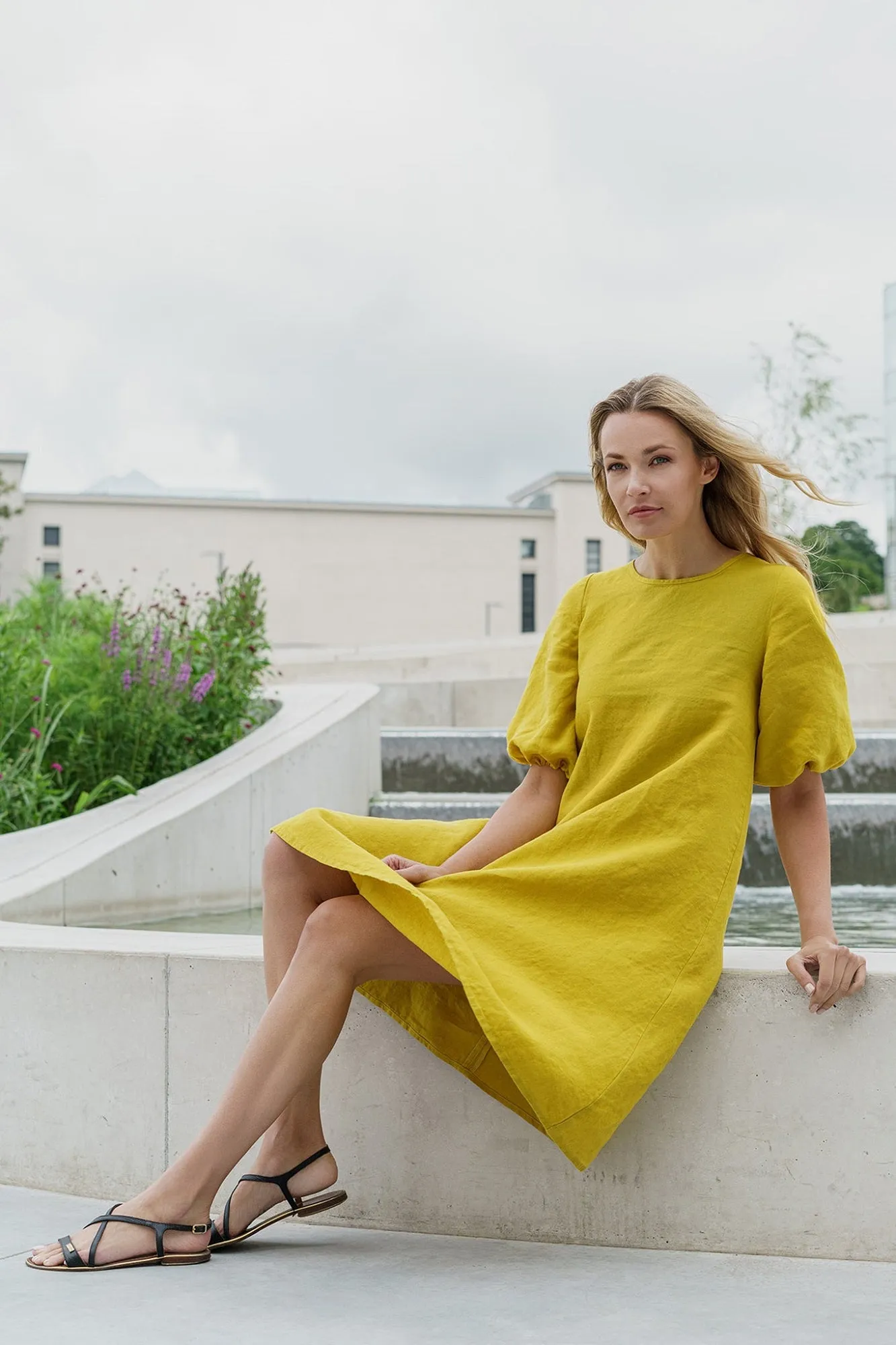 Pure linen dress Madre