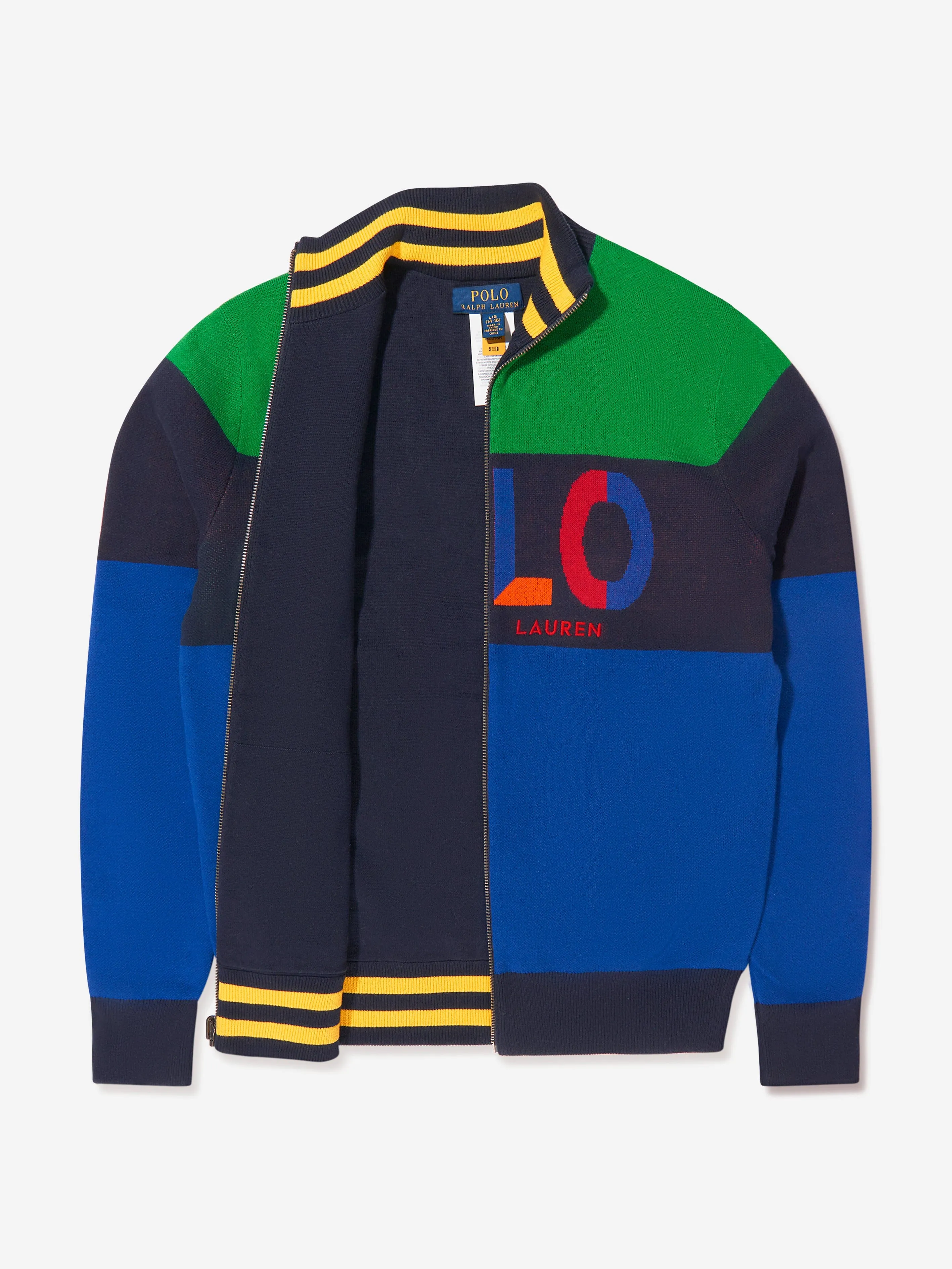 Ralph Lauren Boys Cotton Reversible Zip Up Top