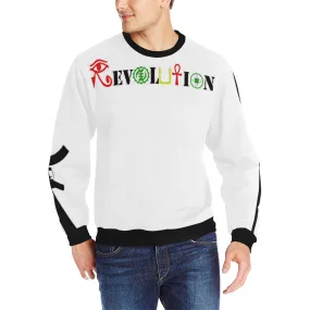 REVOLUTION Men's Rib Cuff Crew Neck Sweatshirt