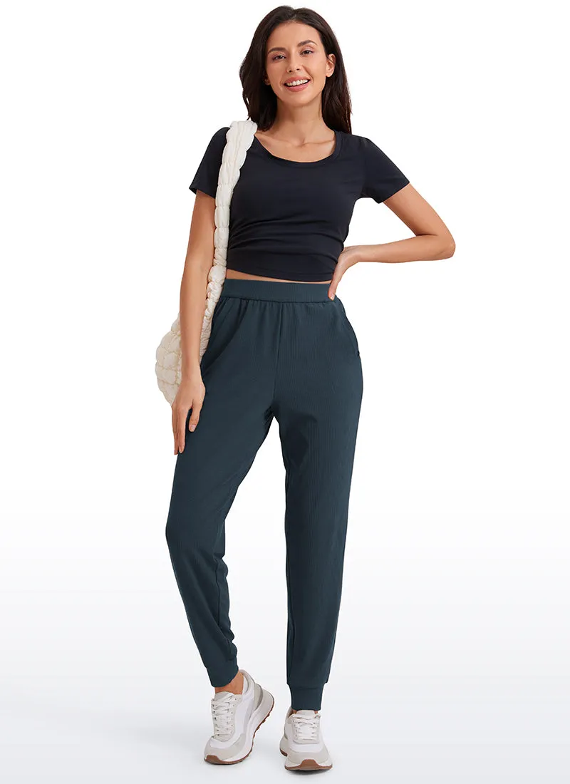 Ribbed Pockets Sweatpants 28"