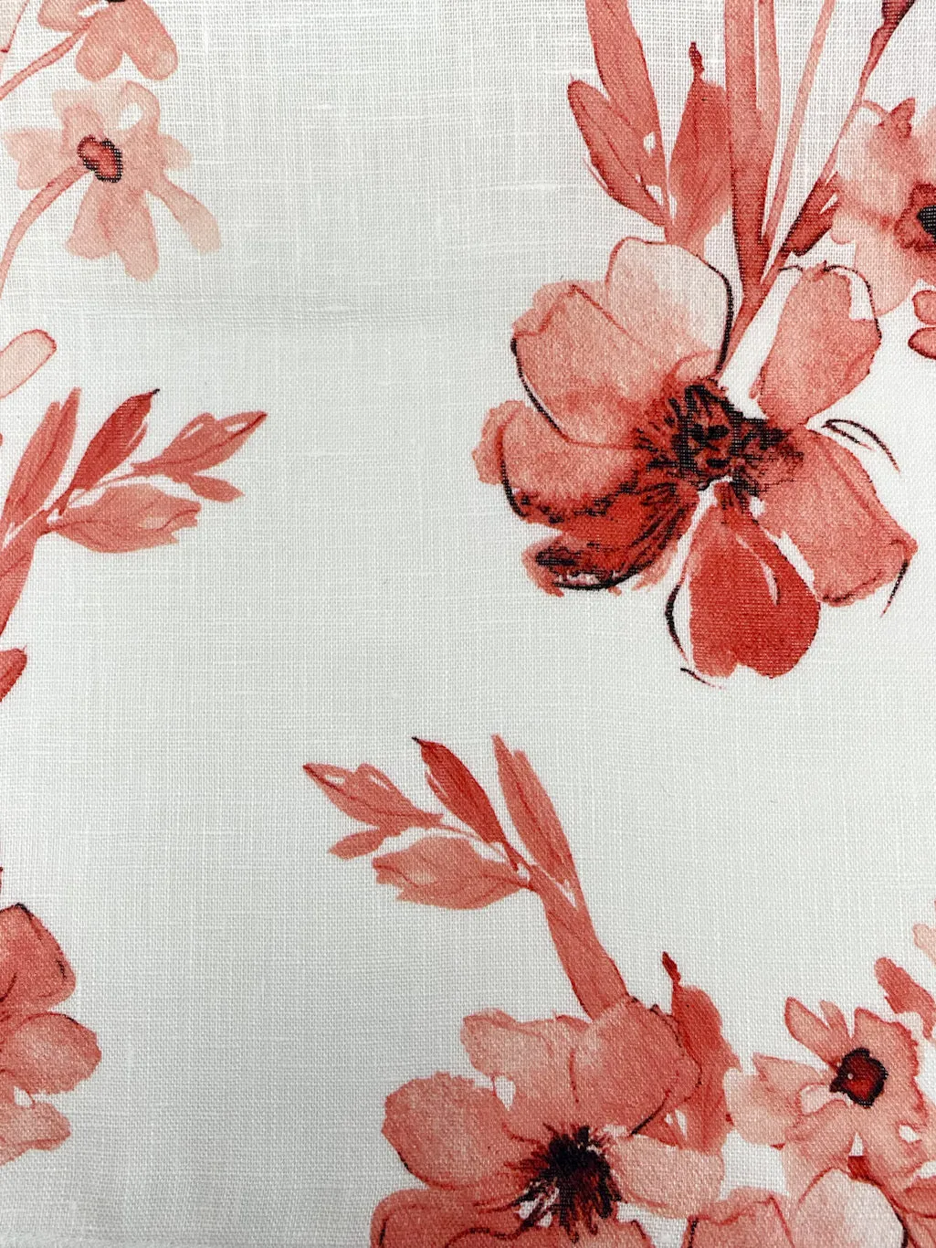 Ripples of bloom floral Handkerchief Light Weight 100% Linen Fabric By The Yard/CL1112
