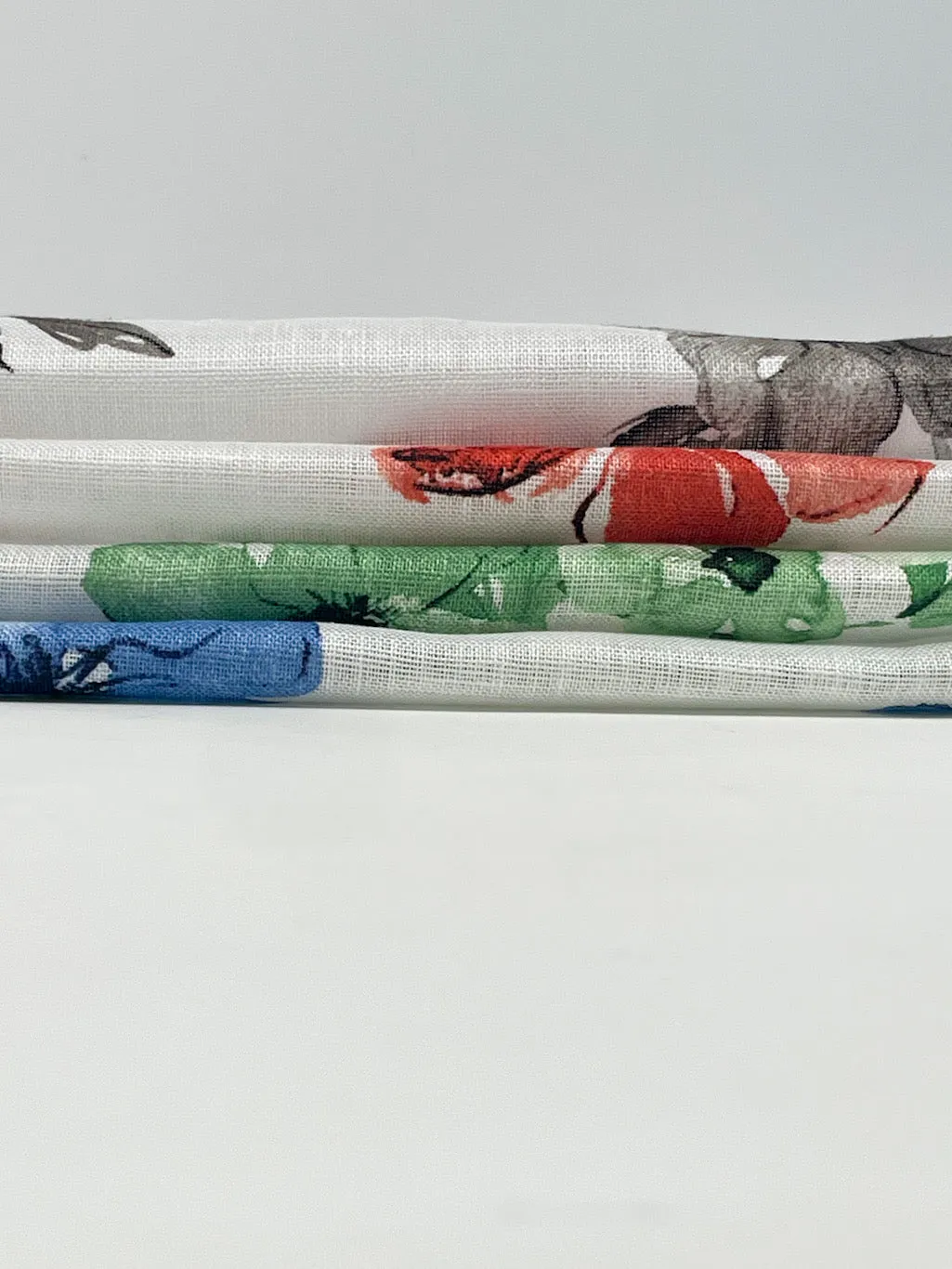 Ripples of bloom floral Handkerchief Light Weight 100% Linen Fabric By The Yard/CL1112