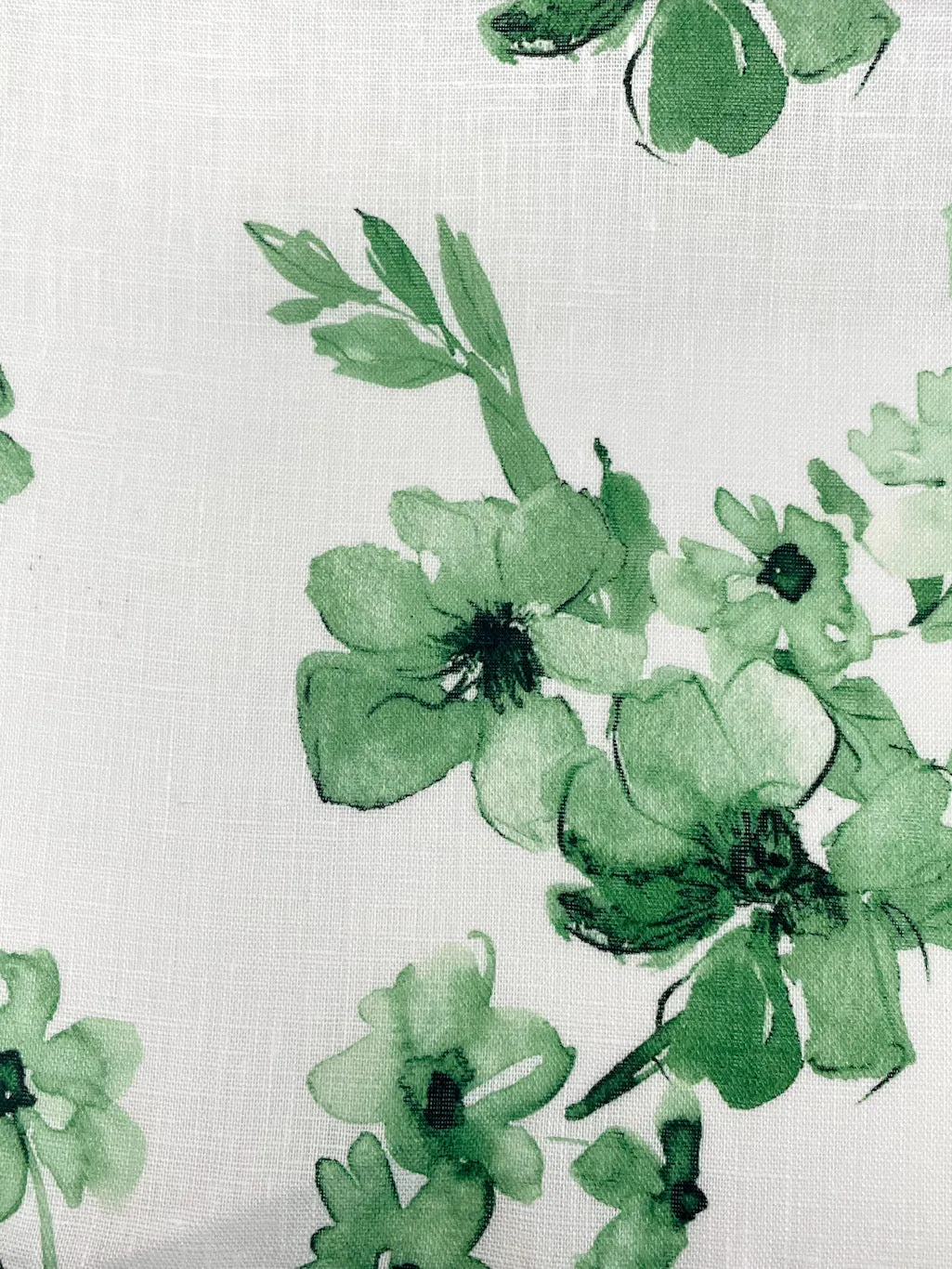 Ripples of bloom floral Handkerchief Light Weight 100% Linen Fabric By The Yard/CL1112