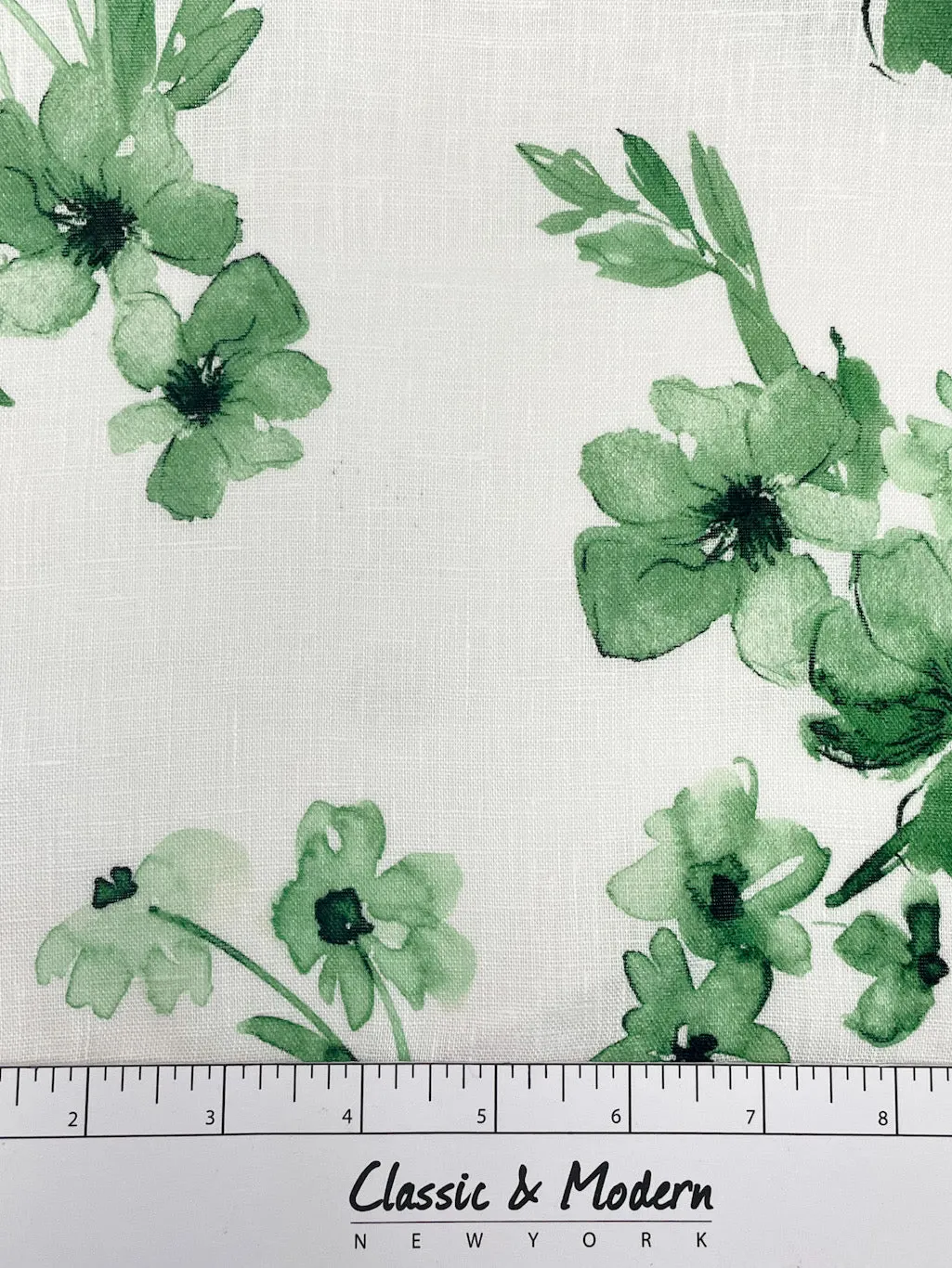 Ripples of bloom floral Handkerchief Light Weight 100% Linen Fabric By The Yard/CL1112