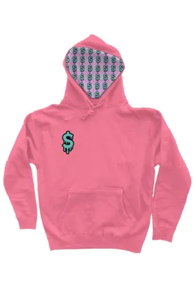 Rm Roots - $Drip Paperchasin' Neon Pink Pullover Hoodie (Limited Edition)
