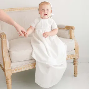 Rowan Linen Gown & Bonnet
