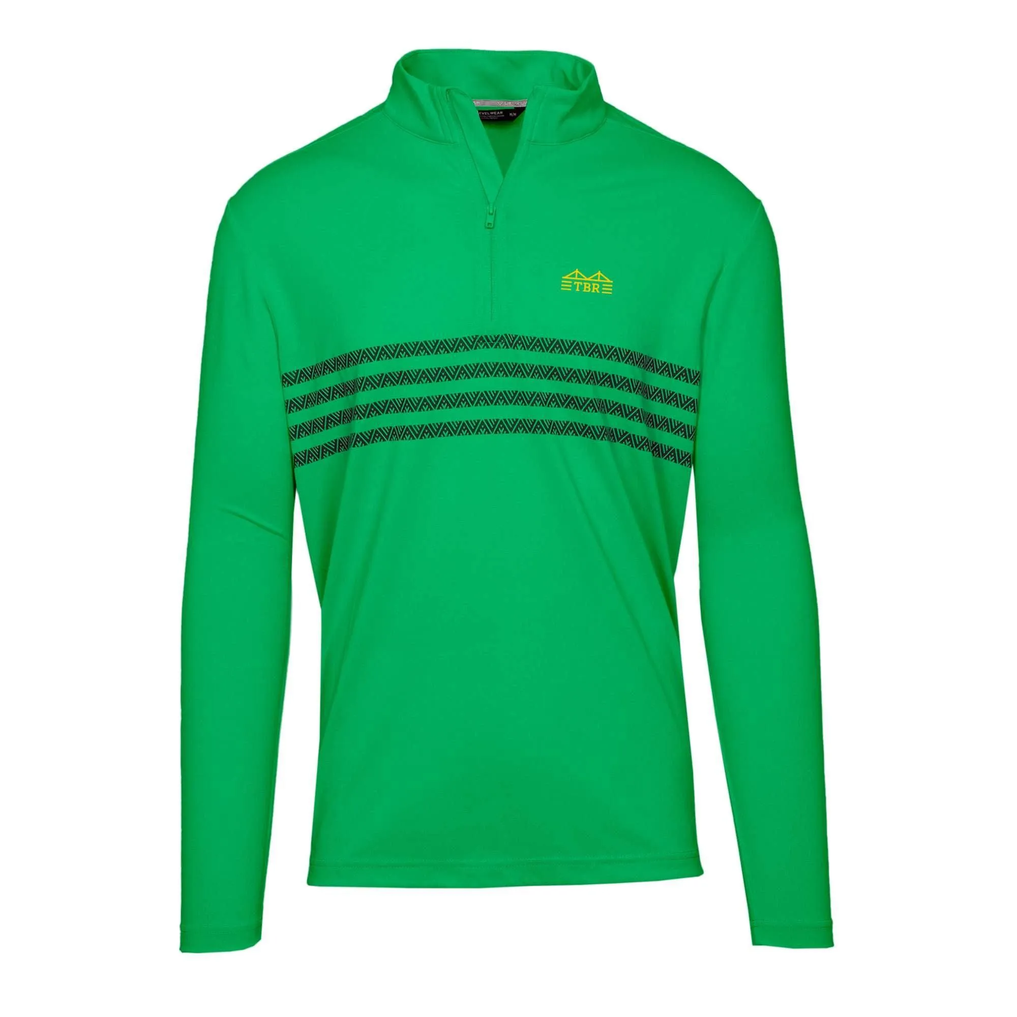 Rowdies Levelwear Kelly Green TBR Bridge Half Zip Pullover