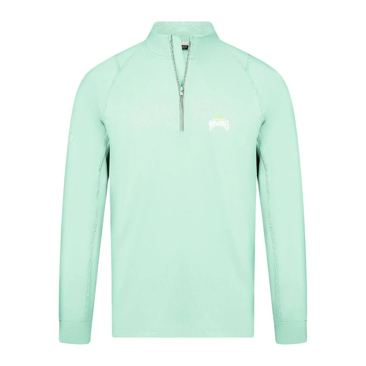 Rowdies Levelwear Mint Green Two Star Half Zip Pullover